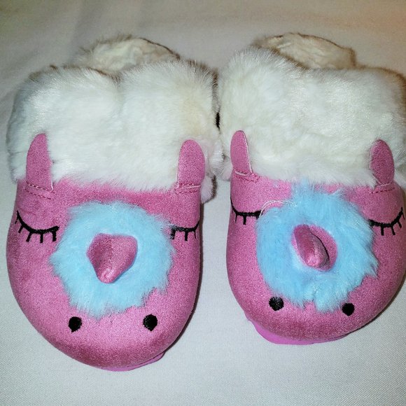 Children’s Unicorn Slippers! New in Bag! Krabor Unisex Kids  Size 9/10 - Picture 1 of 12
